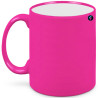 Tazza con personalizzazione a laser co2 fluorescente fluo colore rosa