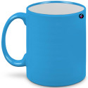 Tazza con personalizzazione a laser co2 fluorescente fluo colore azzurro