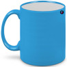 Tazza con personalizzazione a laser co2 fluorescente fluo colore azzurro