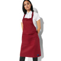Grembiule personalizzato lungo da cucina Italian Style Diffusion ® colore bordeaux modella