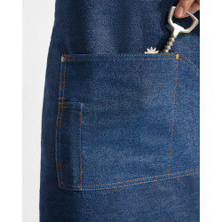 Grembiule personalizzato da cucina in jeans Bata Italian Style Diffusion ® tasca