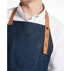 Grembiule personalizzato da cucina in jeans Bata Italian Style Diffusion ® bretella