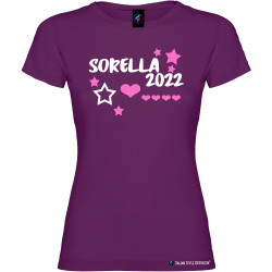 Maglietta personalizzata donna per la Sorella con anno colore viola