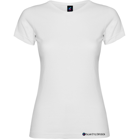 Maglietta donna personalizzata bianco