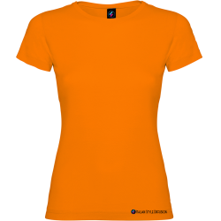 Maglietta donna personalizzata arancione