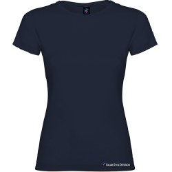 Maglietta donna personalizzata blu navy
