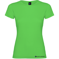 Maglietta donna personalizzata verde oasis