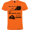 Maglietta personalizzata da uomo senza moto non si può sognare colore arancio
