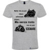 Maglietta personalizzata da uomo senza moto non si può sognare colore grigio