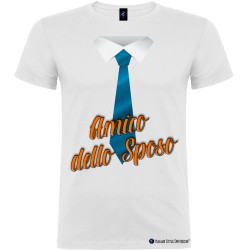 T-shirt personalizzata amico dello sposo cravatta per matrimonio