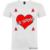 T-shirt personalizzata cuore con lo sposo matrimonio