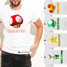 T-shirt personalizzata team sposo fungo super mario matrimonio