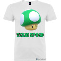 T-shirt personalizzata team sposo fungo verde super mario matrimonio