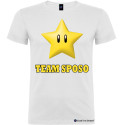 T-shirt personalizzata per addio al celibato con stella team sposo