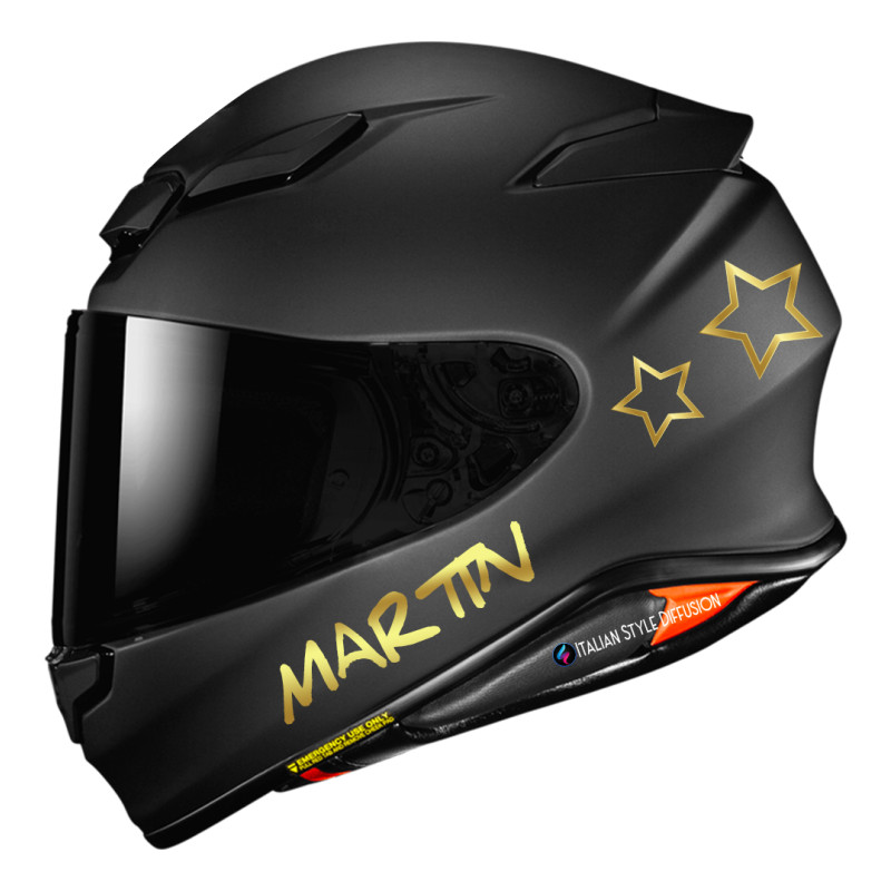 Adesivo personalizzato casco sticker decalcomanie moto