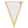 Gagliardetto triangolare 20 x 13 cm colore oro
