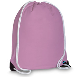 Sacca personalizzata fluorescente zainetto con stampa fronte e retro colore rosa fluorescente