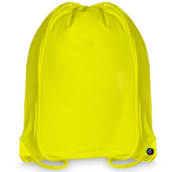 Sacca personalizzata fluorescente zainetto con stampa fronte e retro colore giallo
