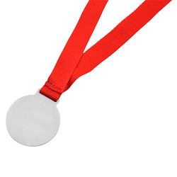 Medaglia personalizzata colore argento per premiazioni e gare