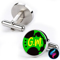 Gemelli personalizzati da polso per giacche o camice forma rotonda