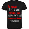 T-shirt personalizzata simpatica la donna è la rovina dell'uomo nero