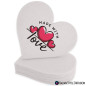 Sottobicchiere in feltro personalizzato a cuore Soft Heart