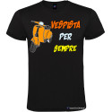 Maglietta personalizzata vespista per sempre vespa 50 special colore nero