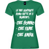 Maglietta personalizzata donna momenti della mia giornata colore verde