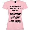Maglietta personalizzata donna momenti della mia giornata colore rosa