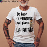 T-shirt personalizzata uomo buon contadino mi piace la patata