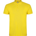 Polo personalizzata uomo mezza manica in cotone Classic Man colore giallo