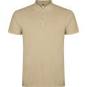 Polo personalizzata uomo mezza manica in cotone Classic Man colore sabbia