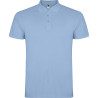 Polo personalizzata uomo mezza manica in cotone Classic Man colore celeste