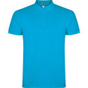 Polo personalizzata uomo mezza manica in cotone Classic Man colore turchese