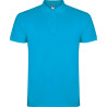 Polo personalizzata uomo mezza manica in cotone Classic Man colore turchese