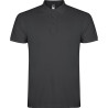 Polo personalizzata uomo mezza manica in cotone Classic Man colore piombo scuro