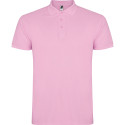 Polo personalizzata uomo mezza manica in cotone Classic Man colore rosa chiaro