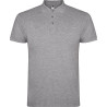 Polo personalizzata uomo mezza manica in cotone Classic Man colore grigio