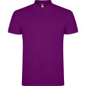 Polo personalizzata uomo mezza manica in cotone Classic Man viola