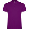 Polo personalizzata uomo mezza manica in cotone Classic Man viola