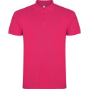Polo personalizzata uomo mezza manica in cotone Classic Man rosa fucsia