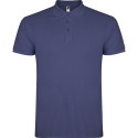 Polo personalizzata uomo mezza manica in cotone Classic Man blu denim