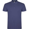 Polo personalizzata uomo mezza manica in cotone Classic Man blu denim