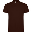 Polo personalizzata uomo mezza manica in cotone Classic Man cioccolato