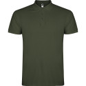 Polo personalizzata uomo mezza manica in cotone Classic Man verde bottiglia