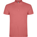 Polo personalizzata uomo mezza manica in cotone Classic Man rosso crisantemo