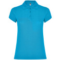 Polo personalizzata donna mezza manica in cotone Classic woman colore turchese
