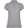 Polo personalizzata donna mezza manica in cotone Classic woman colore grigio