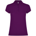 Polo personalizzata donna mezza manica in cotone Classic woman colore viola