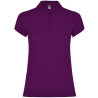 Polo personalizzata donna mezza manica in cotone Classic woman colore viola